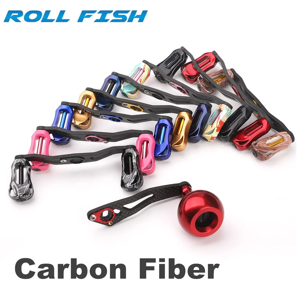 FISHGANG New Arrival Real Carbon Fiber Material Strength Less Weight Carbon Handle Grip Fishing Reel Handle For Bait Casting