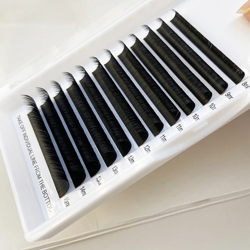 Объем индивидуальных ресниц наращивание ресниц C D завитки оптовая продажа ресниц частная этикетка 0,03 0,05 0,07 мм лоток ресниц