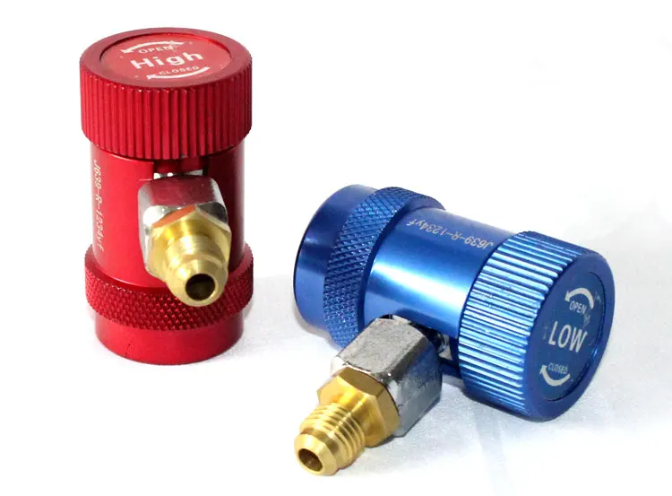 POKKA R1234 Adaptor Universal Adjustable Quick Coupler Refrigerant Connector For Land Rover