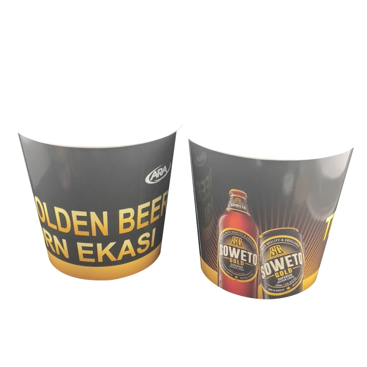 Promotional custom color large capacity disposable fried chicken paper bucket