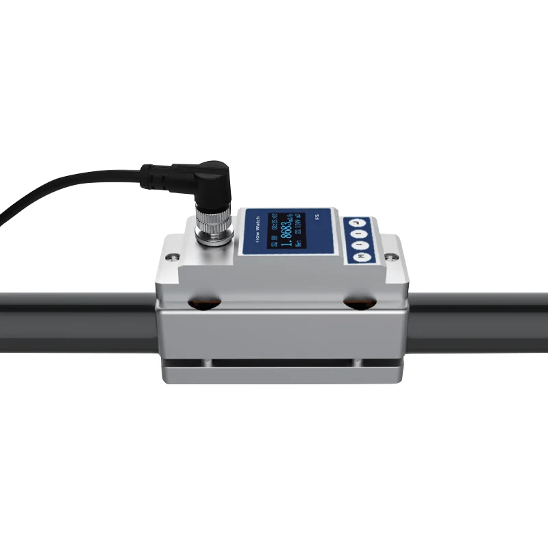 SENTEC FHM500 Low Price Ultrasonic Water Flowmeter 4-20mA RS485 LED Display Screen Clamp On Type Ultrasonic Flow Meter Dn15-50