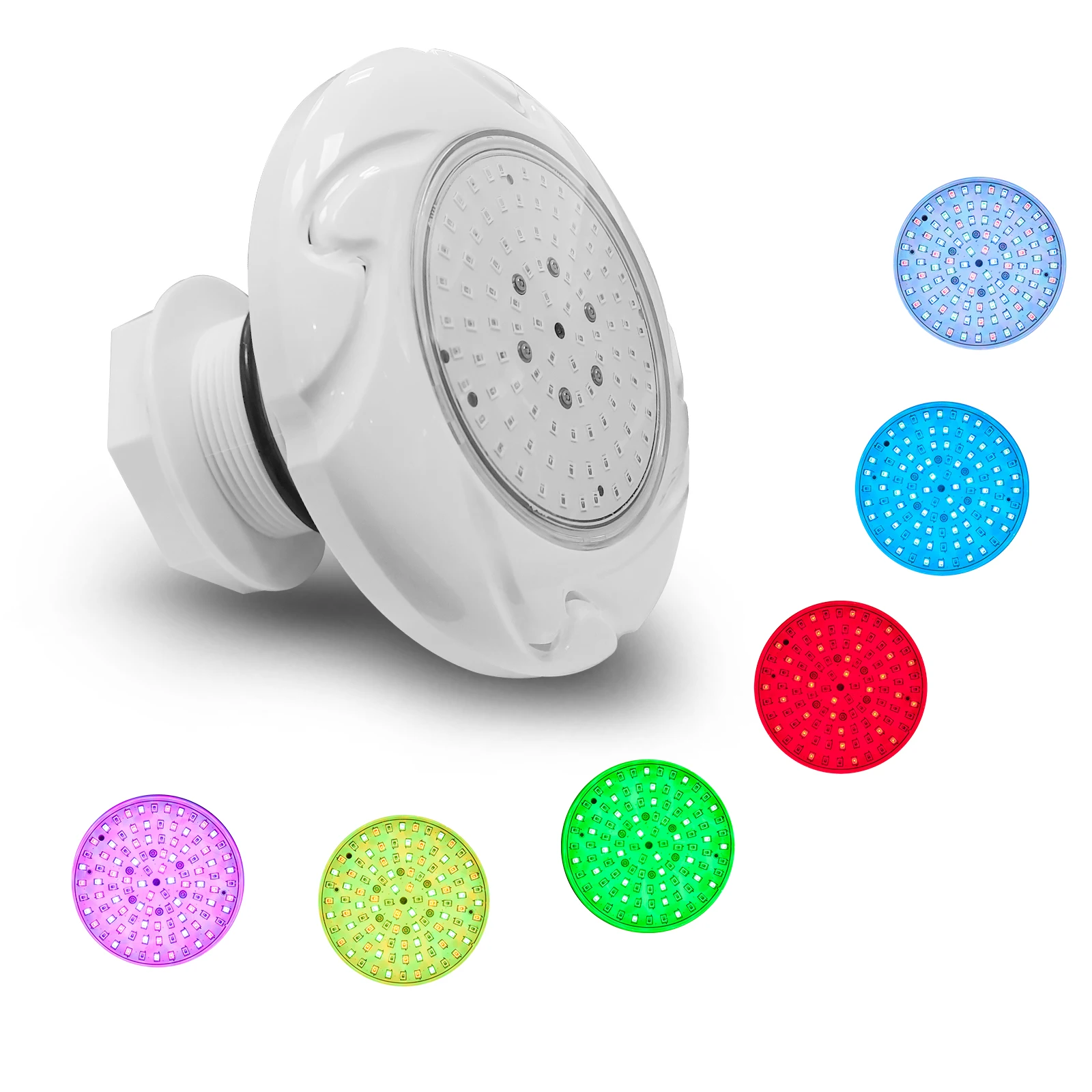 Утонченный виниловый бассейн из стекловолокна RGB 2 дюйма Водонепроницаемый погружной 6 Вт Pc светодиодный светильник освещение для бассейна и спа светодиодное освещение для бассейна