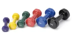 Colorful Vinyl Neoprene Coated Dummbell Dipped Hex Dumbbell