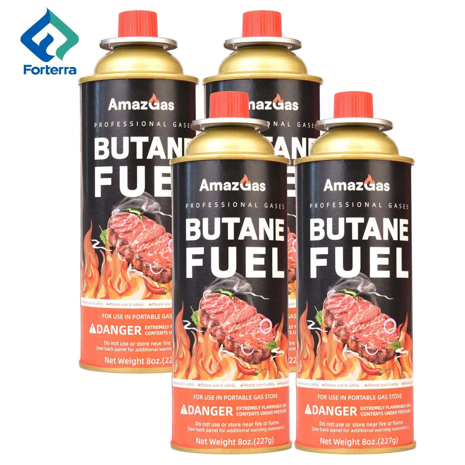 OEM Customized 227g 220g 250g Butane Gas Canister Outdoor Portable Disposable Butane Cartridge