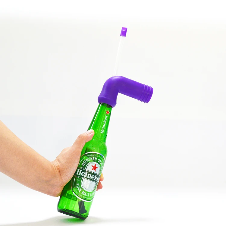 Chinese manufacturer custom colorful beer snorkel