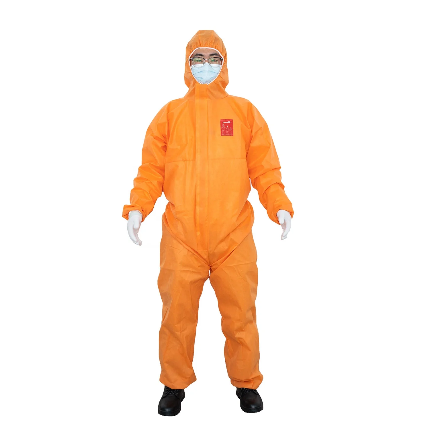 Type 5/6 SMS dust proof coverall 50/60gsm non woven protective clothing Asbestos resistant safety clothing
