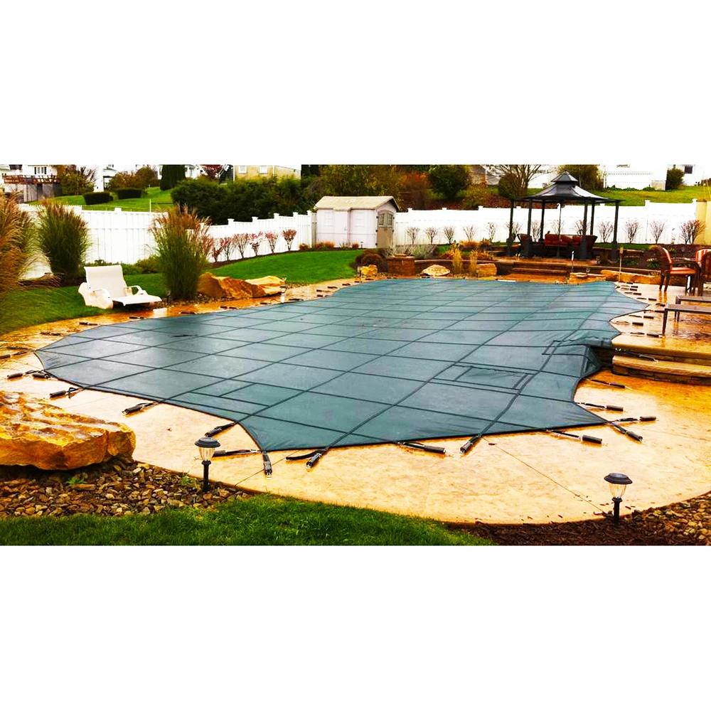 Safety Pool Covers 100% Polypropylene 1 Piece Shipment Custom Sizes Available
