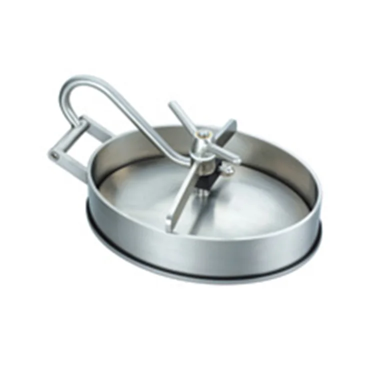 Exquisite Structure Manufacturing Stainless Steel Elliptical Oval Tank Manways Sanitary Manhole Cover