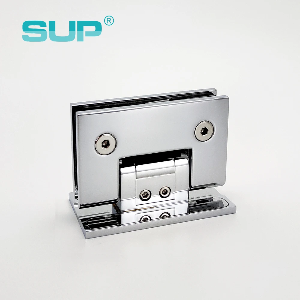 PVD gun metal antique bronze gold chrome brushed nickel adjustable 90 degree glass to wall brass glass door hinge