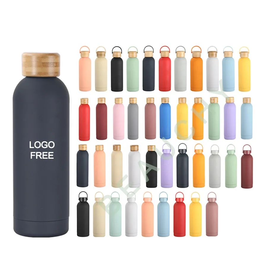2024 Best Selling Products Custom Logo Double Wall Vacuum Flask Insulated Stainless Steel Powder Coated Luxury Water Bottle