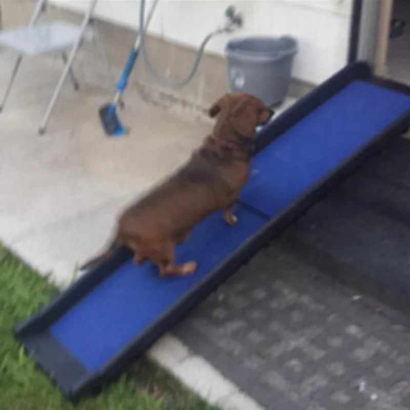 Таможня поверхность Нескользящие легкий вес, для путешествий, Пластиковая Складная Собака пандус