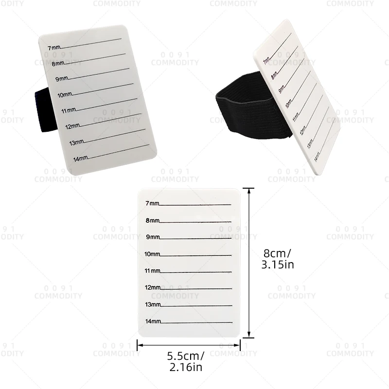 OEM ODM Iridescent White Butterfly Palette Durable Makeup Tile Acrylic Holder Eyelash Tray Lash Display Extension Pallet Eye