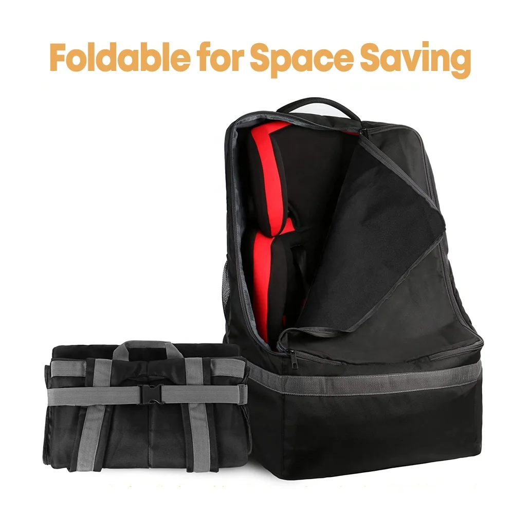 Threewen Factory Price Infant seat travel bag for air travel High Quality Baby seat travel covers with wheels