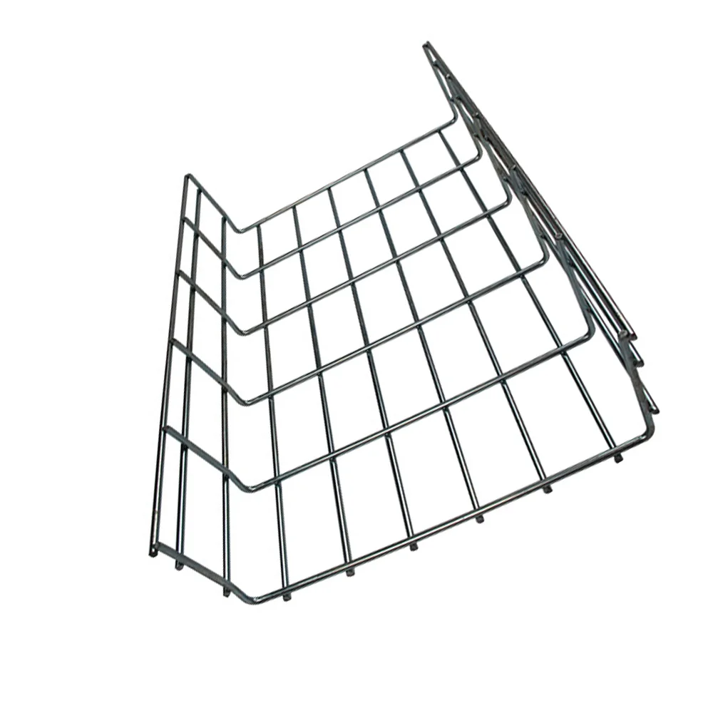 High Quality Material Customized Size Smooth Galvanized Steel Basket Wire Mesh Cable Tray
