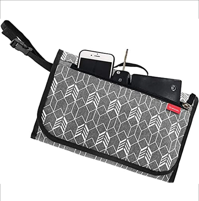 Diaper Changing Mat Nappy Changing Station Pad Travel Changing Clutch Baby Diaper Changing Bag