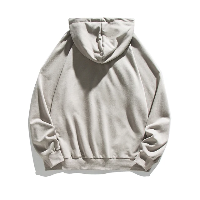 OEM custom puff print oversized full zip up hoodies