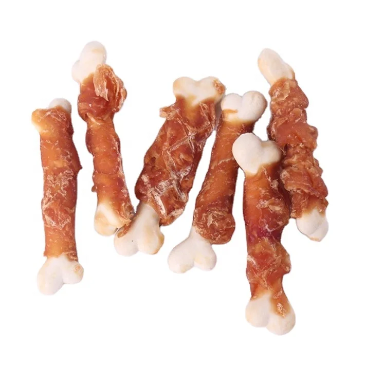 
Hot sale natural chicken wrapped bone pet food and dog treats  (62211262015)