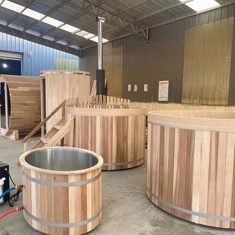 Modern design outdoor 2 person capacity ice bath tub hot sale stainless steel cold plunge with chiller