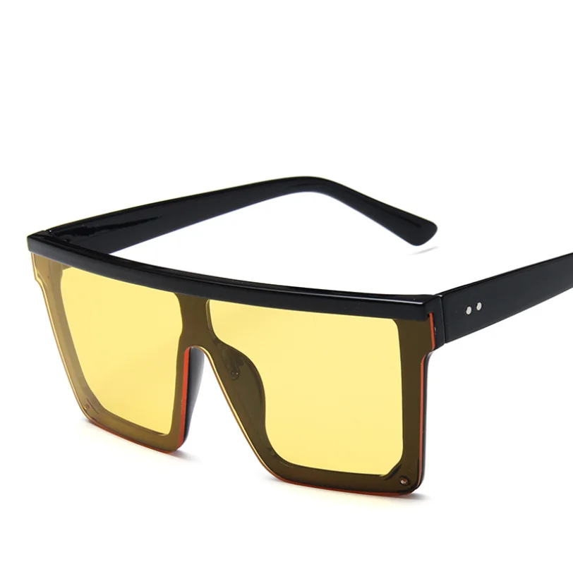 Квадратные винтажные Роскошные негабаритные солнцезащитные очки lentes gafas de sol модные ПК оттенки женские мужские под
