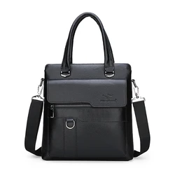 Новые стильные мужские сумки из натуральной кожи искусственная кожа с несколькими карманами, деловая Повседневная прилив сумка, сумка на плечо, сумка для работы мужская кожаная сумка