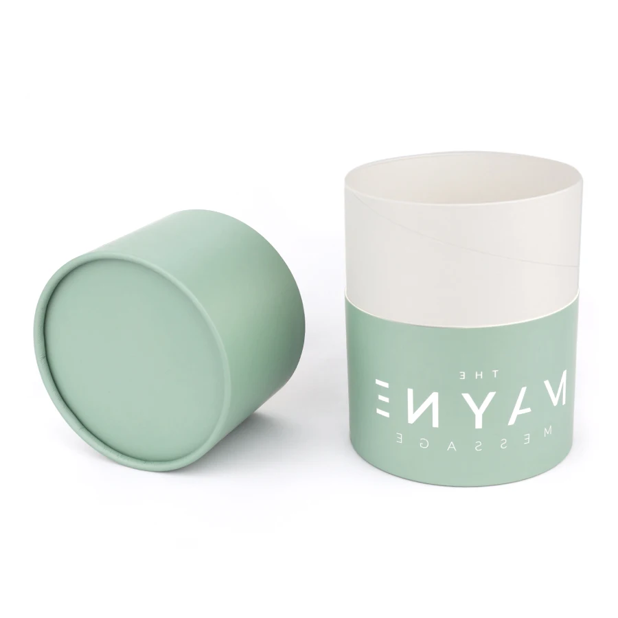 Custom printed laminated material bath salt / shampoo powder packaging paper tube with shifter