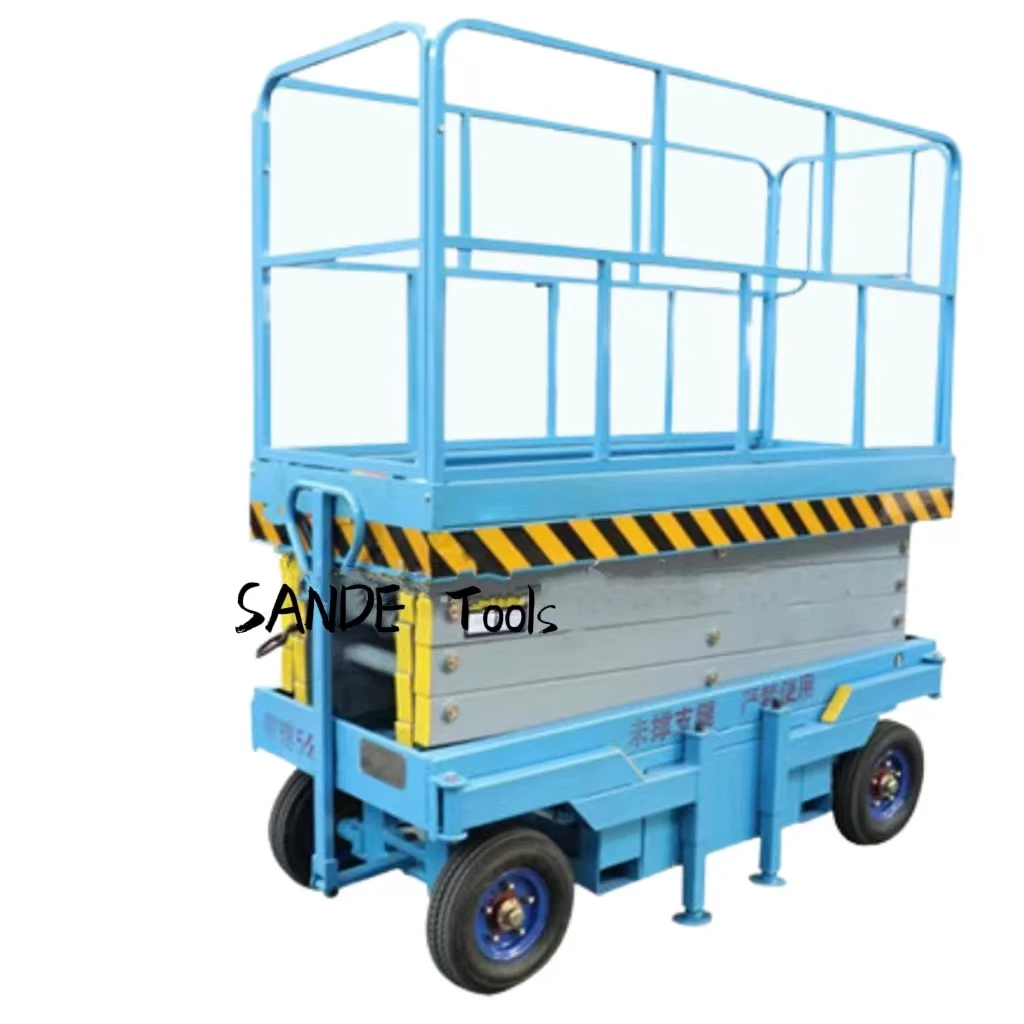 SANDE Sale mobile hydraulic scissor lifting platform outdoor scissor lift