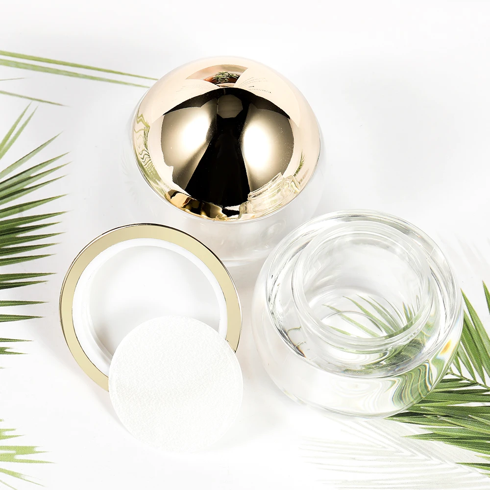 15g cosmetic gem jars  egg shaped sunscreen capsule skin care product packaging cream container