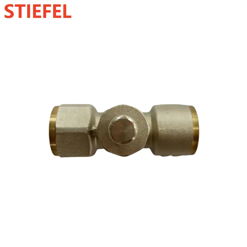 push button air release valve pressure gauge with isolating cock