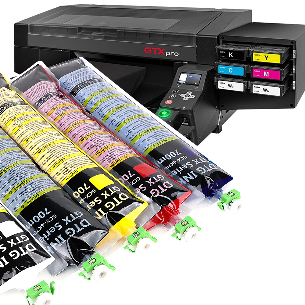 NEW Product DTG Ink Bag Chip 700ml For Brother GTX 600 422 423 424 425 GTX Pro B Bulk Digital Textile Garment T-Shirt Printer