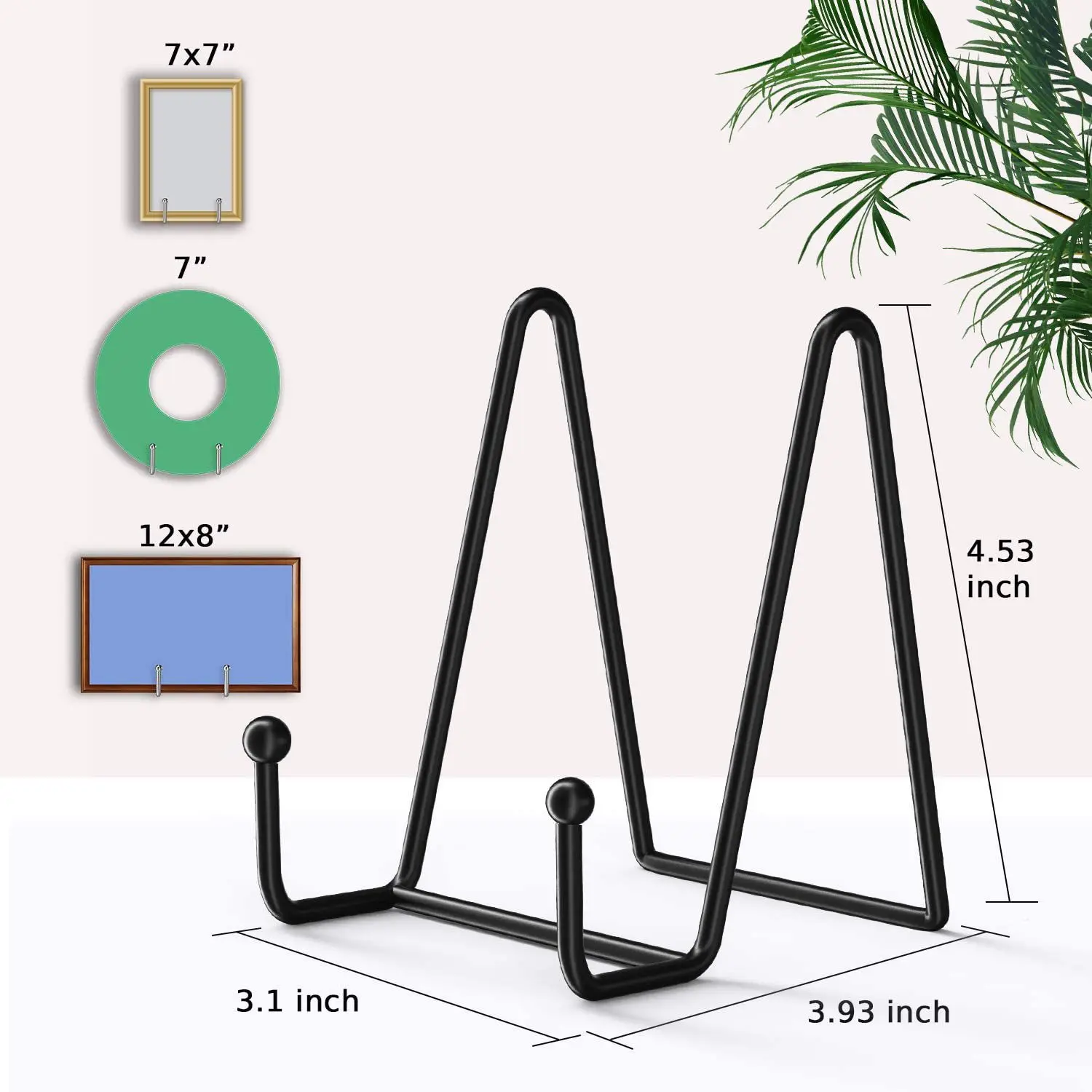 Metal Plate Stands for Display Picture Frame holder Stand Decorative Plate Book Photo Easel