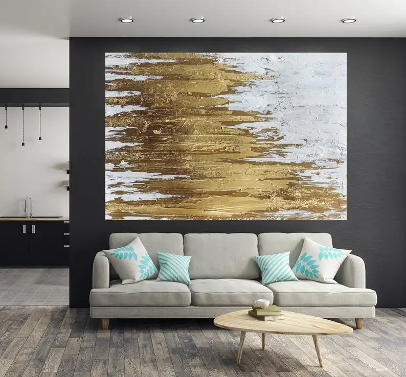 Framed abstract wall art decorative oil painting handcrafted oil brush painting