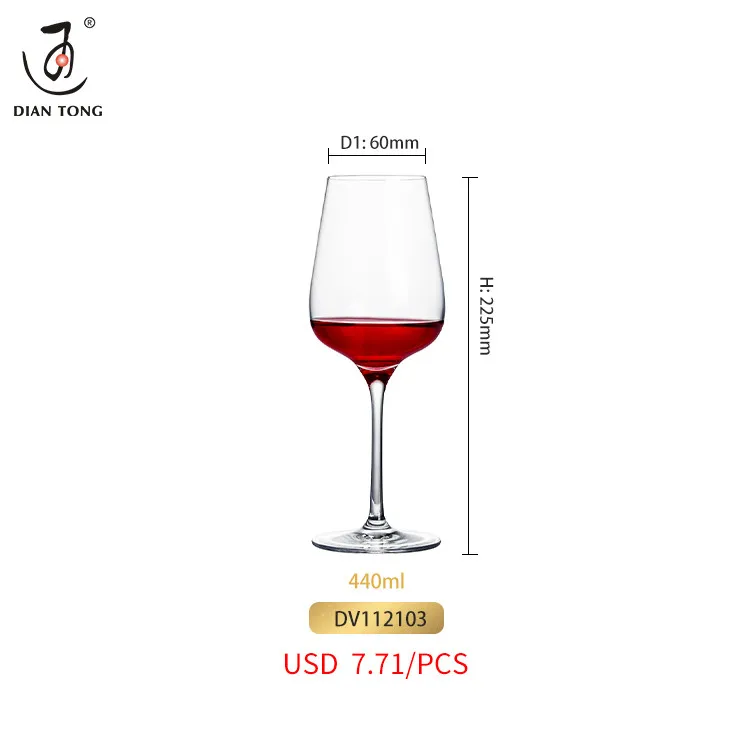 
High end lead free long stem wine goblets glasses wine glass crystal red wine glasses for restaurant 