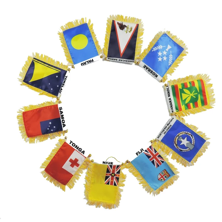 Custom 3x5 4x6inch Greece Puerto Rico Portugal Mexico Dominican Republic Pakistan Mini Flag Car Window Hanging Flags