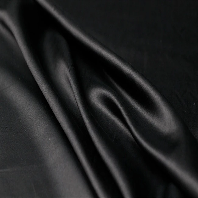 Elegant Cheap Shiny Soft Silk Cotton Satin Fabric for Skirt Shirt Clothing