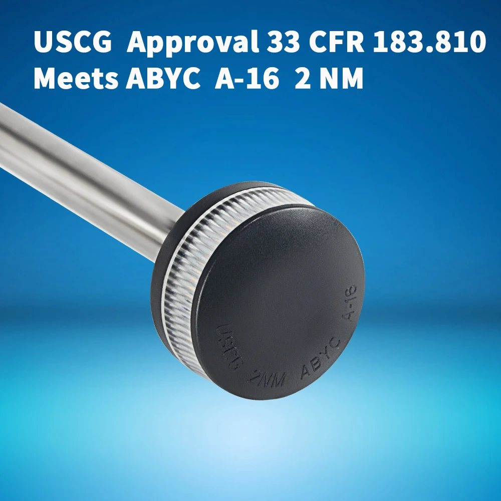 ANHEART Marine Yacht Waterproof Plug-in Anchor 2 Nautical Mile All Around White Stern Navigation Boat Lighting