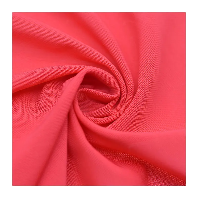
YLA060 Warp knitted 70D mesh fabric 85% nylon 15% spandex red color outdoor nylon mesh fabric 