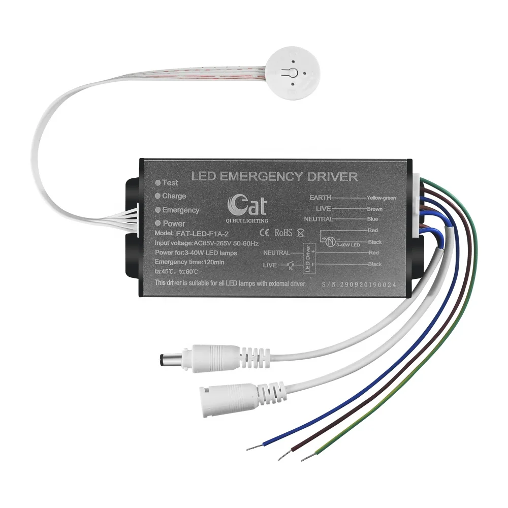 Adapt to LED Emergency Lights 120mins battery backup CE  RoHS LED Emergency driver