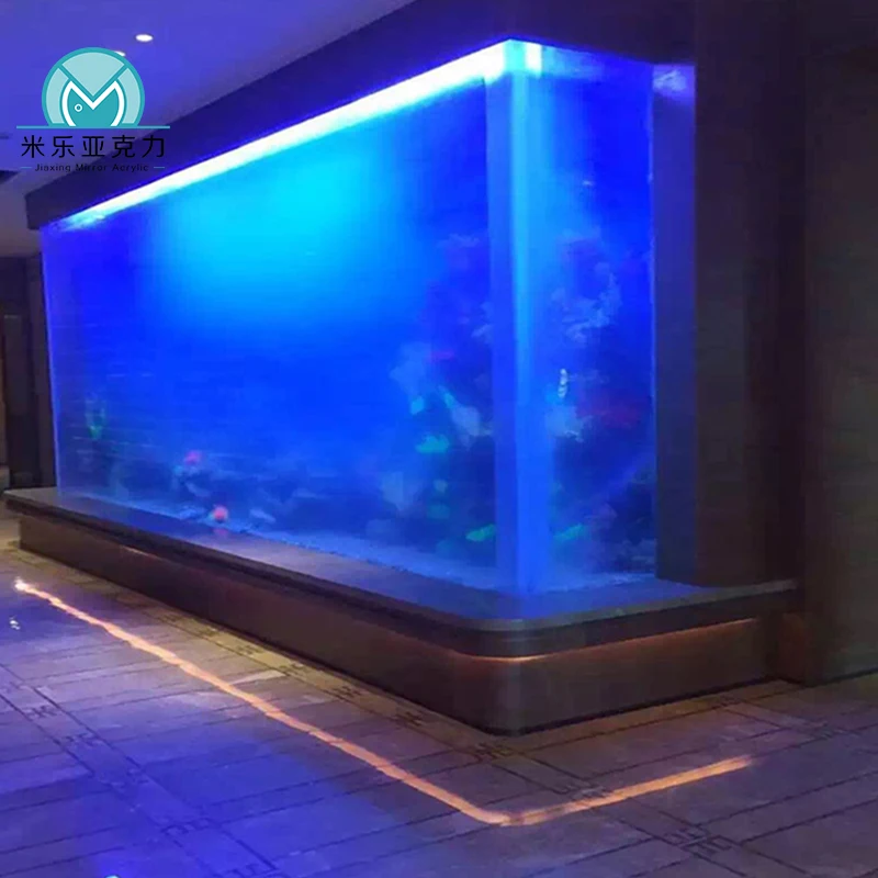 Wall mounted top quality acrylic fish marine aquarium tanks for sale