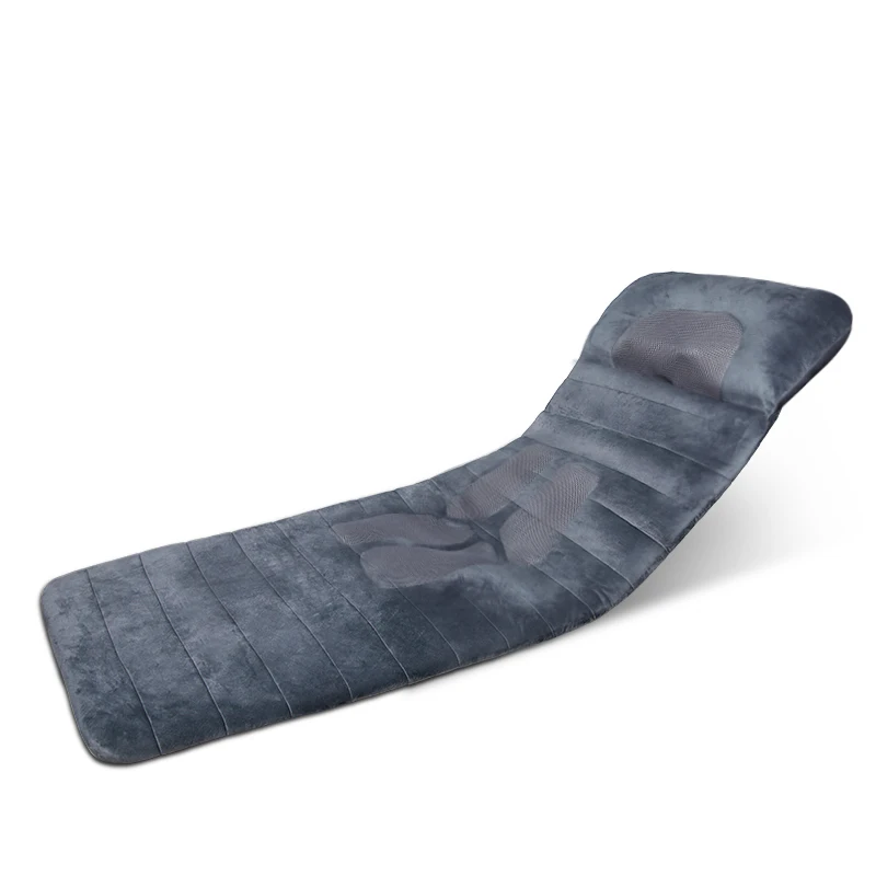 Новая модель, коврик для массажа всего тела с вибрацией и 12 массажными головками с дистанционным управлением, складной массажный матрас