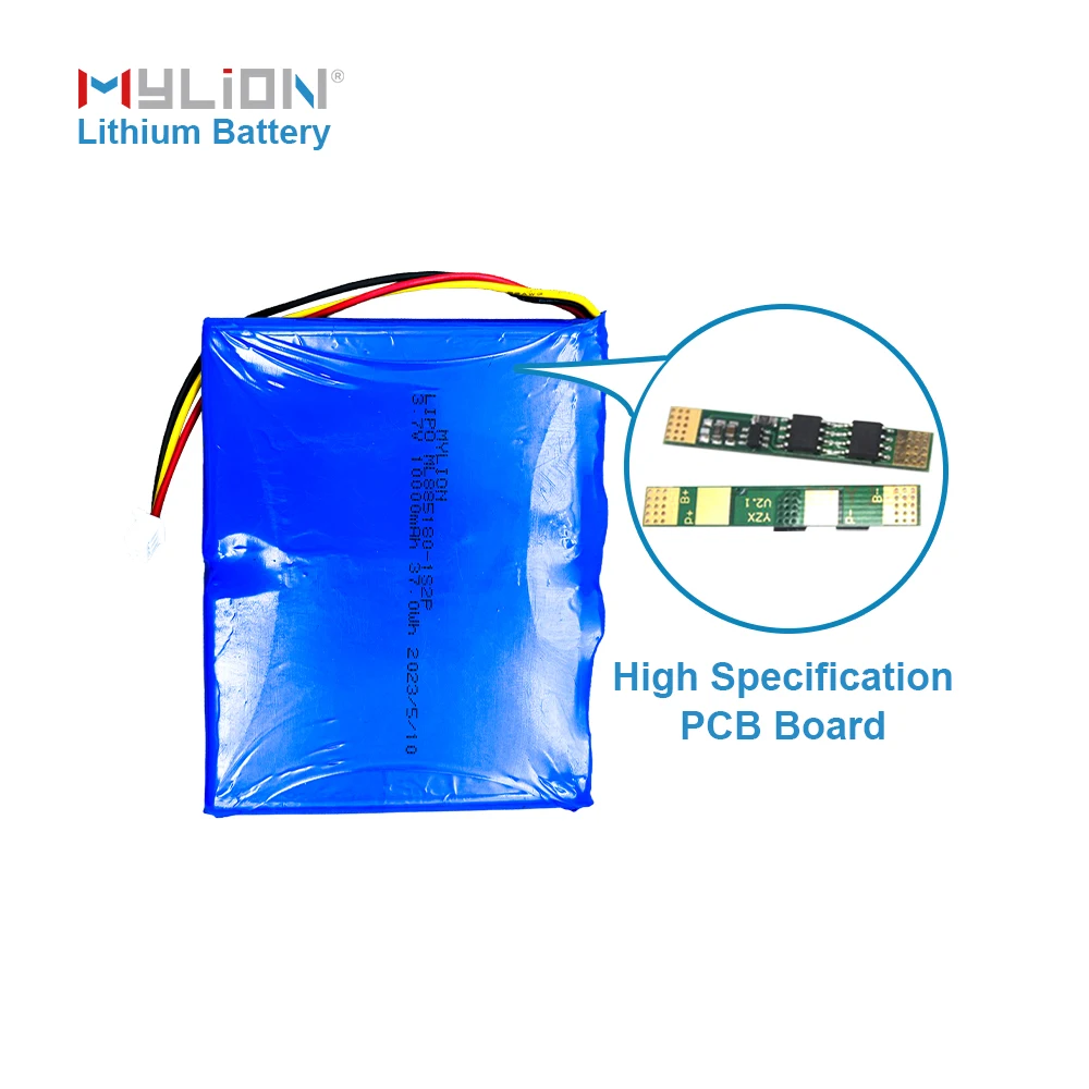 High Quality 3.7V 10000mAh 885180 Rechargeable Polymer Battery Lipo Suitable For Toy Power