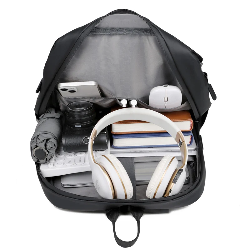 Factory customized  business computer backpack waterproof wear-resistant PU coating large capacity cycling motorcycle  backpack