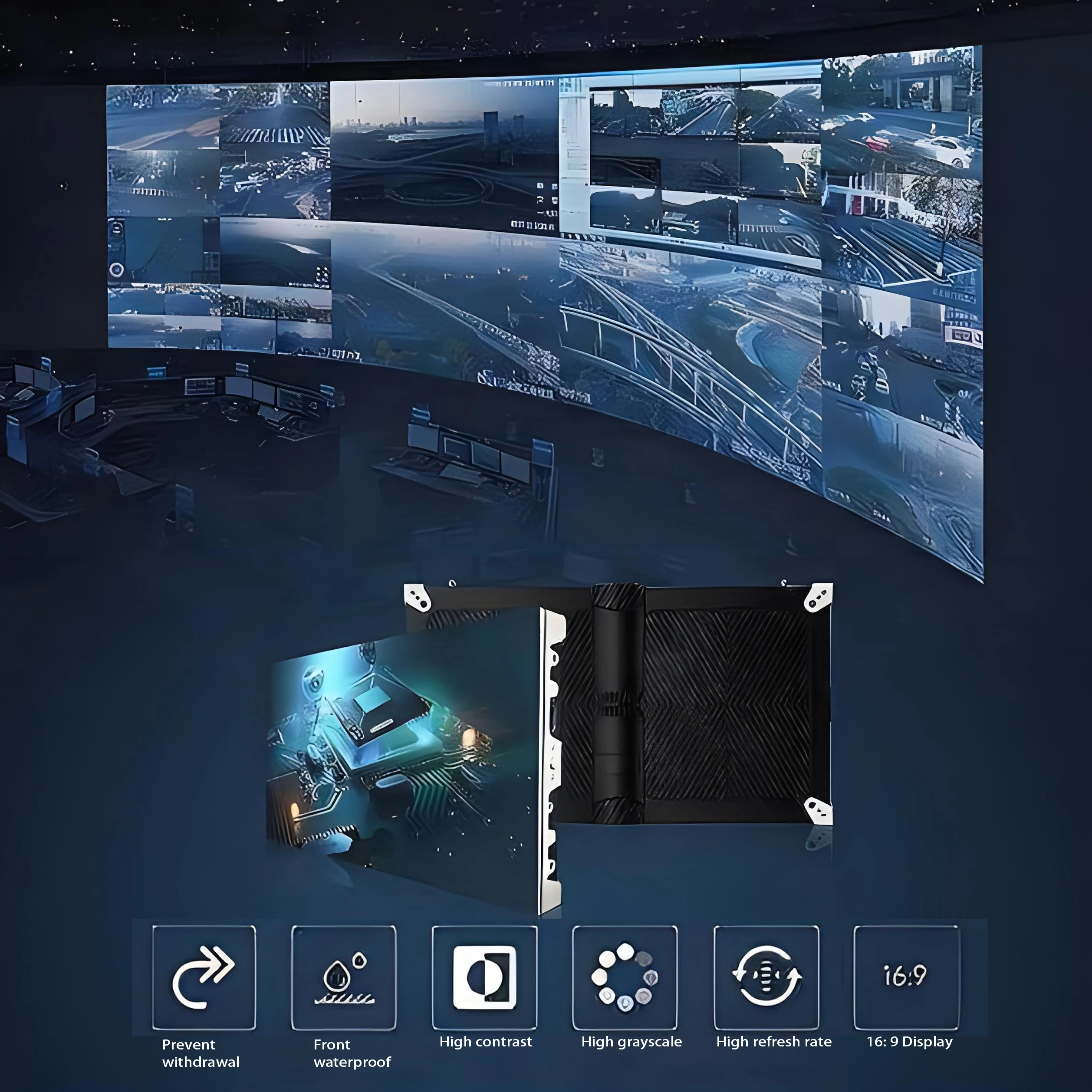 KAWDEN Indoor Fixed Installation 4K LED Film Display Screen with Turnkey Solution for Commercial Advertising