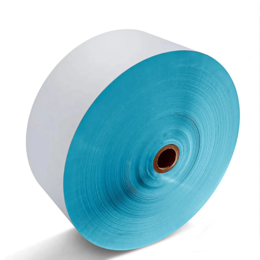 Blue Label Glassine Silicone Self Adhesive 4X6 Thermal Paper Label Sticker Label Thermal Paper Jumbo Roll