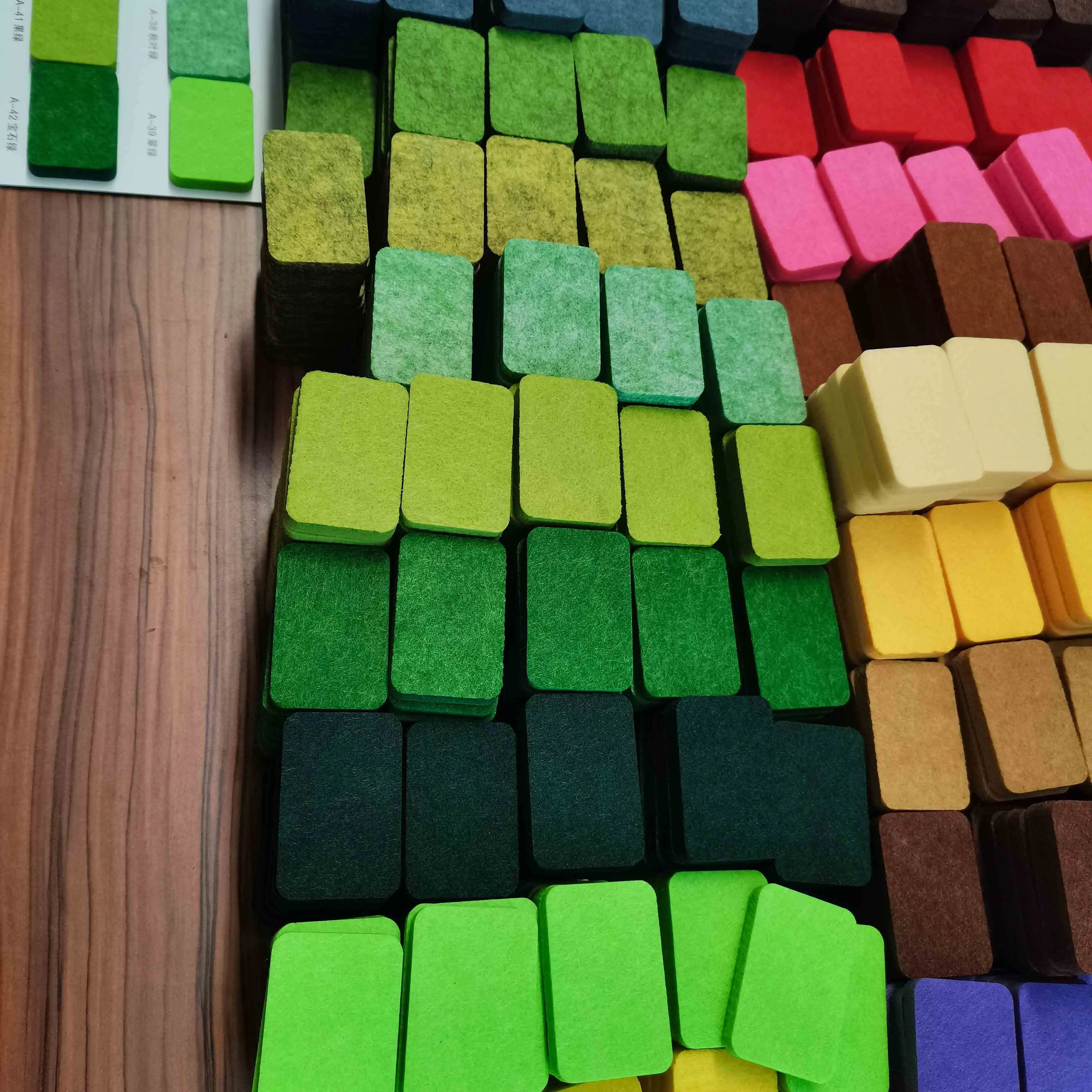 
Colorful Wall Sticker, Acoustic Sound Panels, PET Polyester Fabric Acoustic Panel 