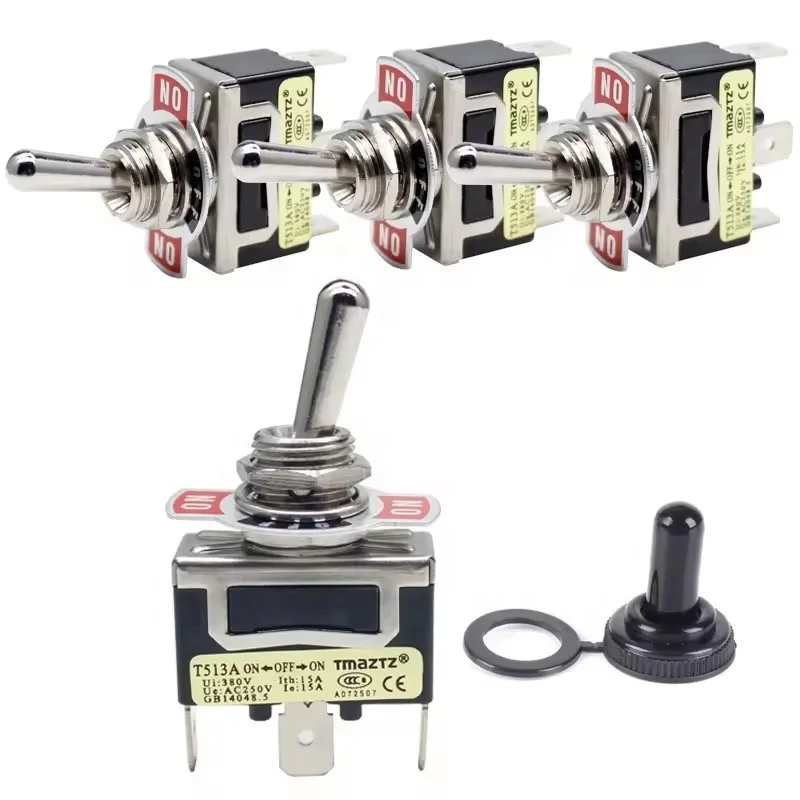 3 Pin Waterproof 250V 15A 125V 20A Metal On Off On locking 12mm Car Dash SPST Toggle Switch for