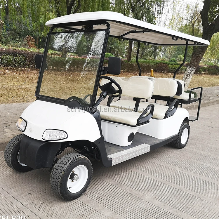 with convertible rear seat Chinese sunnyroad CE 6 seater newest ezgo rxv electric tourist golf carts