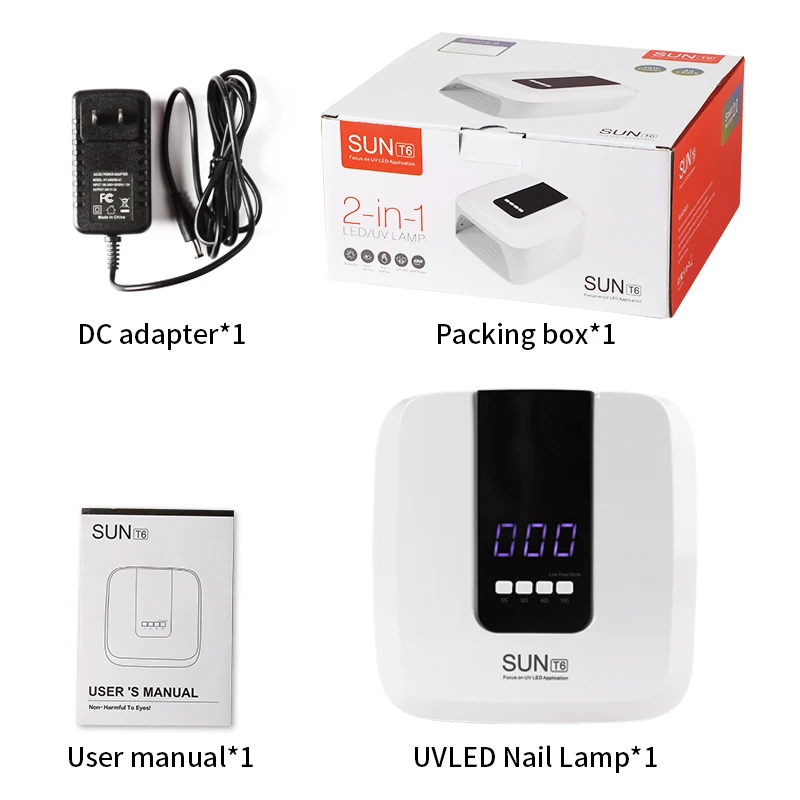 New design T6 nail lamp hot sale UV led  nail led nail lamp