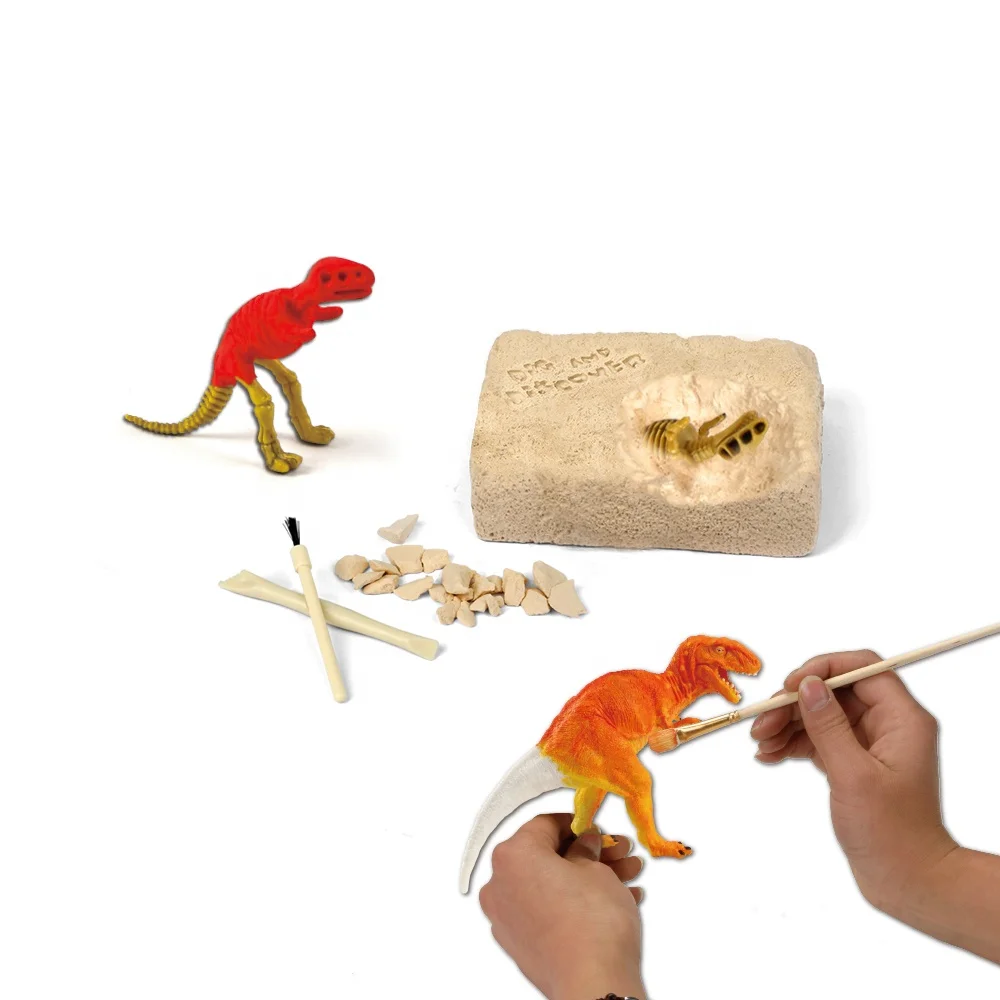 2021 Dig Out Dinosaur DIY Painting Creativity Toys Dino Excavation Kit Archaeology Science Art Craft Toy Gifts Collectable Toys