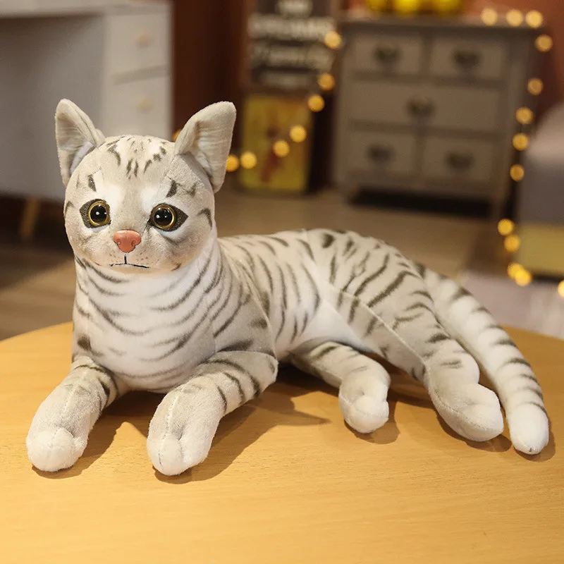 Factory direct sale custom color realistic plush cat cheap price lifelike cat stuffed animal plush toy