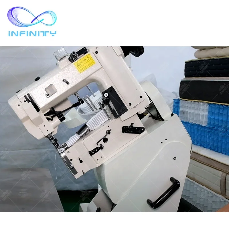  High Speed Mattress Semi-Automatic Tape Edge Machine With Famous Brand Chain